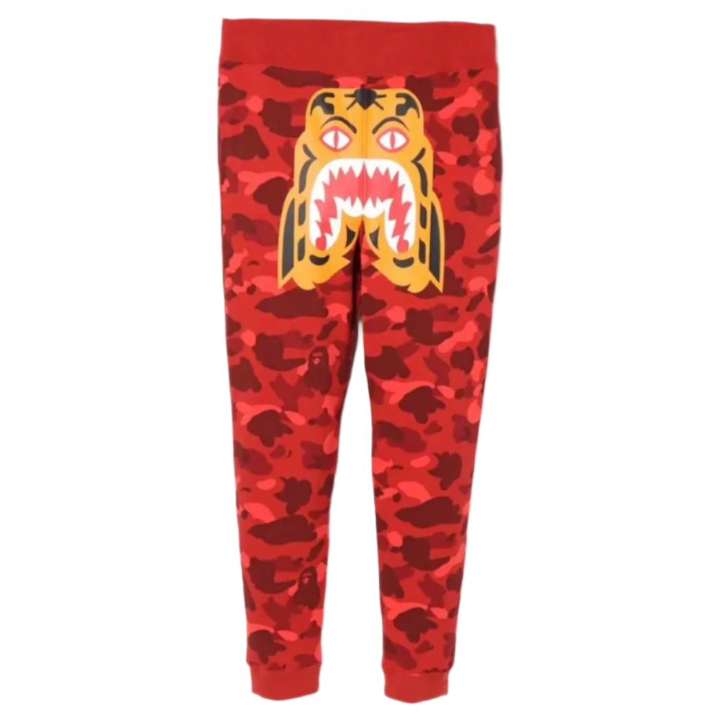 Bape Tiger Red Camo Sweatpants