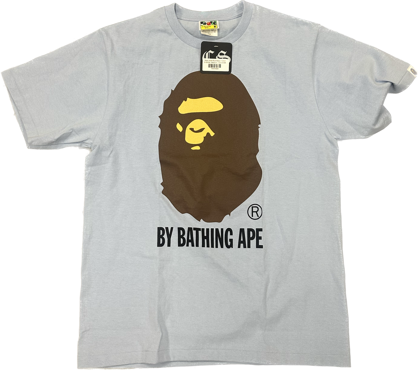 Bape Head Blue Basic T-Shirt