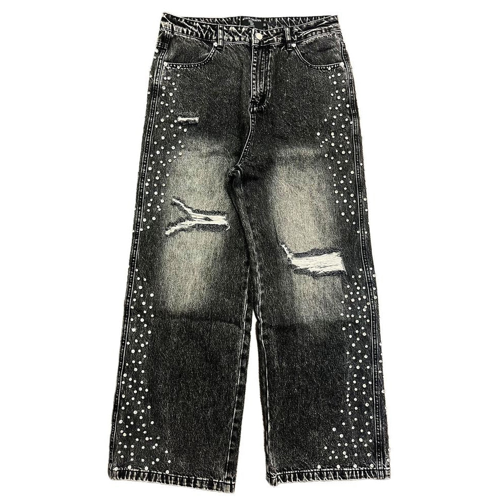 ME Grey Stone Baggy Denim Jeans