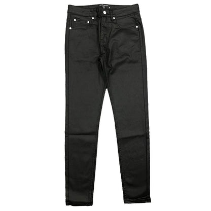 Mixed Emotions Blackout Wax Denim — front — Cold Shoulder Kicks Palm Beach