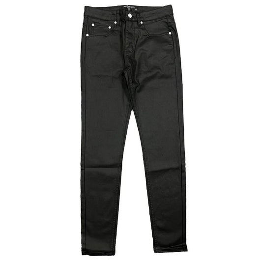 Mixed Emotions Blackout Wax Denim — front — Cold Shoulder Kicks Palm Beach