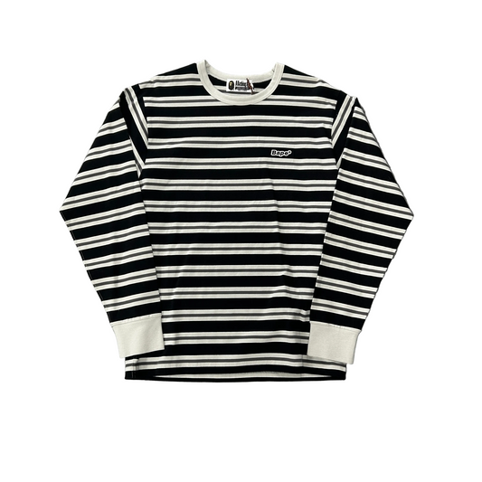 BAPE Patched Hoop Long Sleeve Tee Black