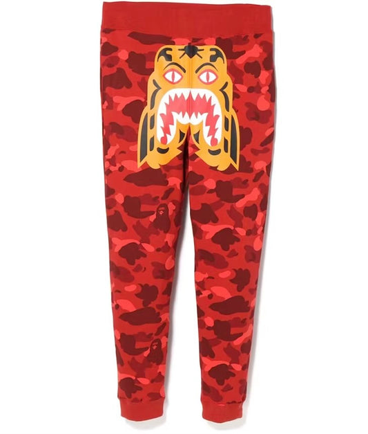 Bape Tiger Red Camo Sweatpants