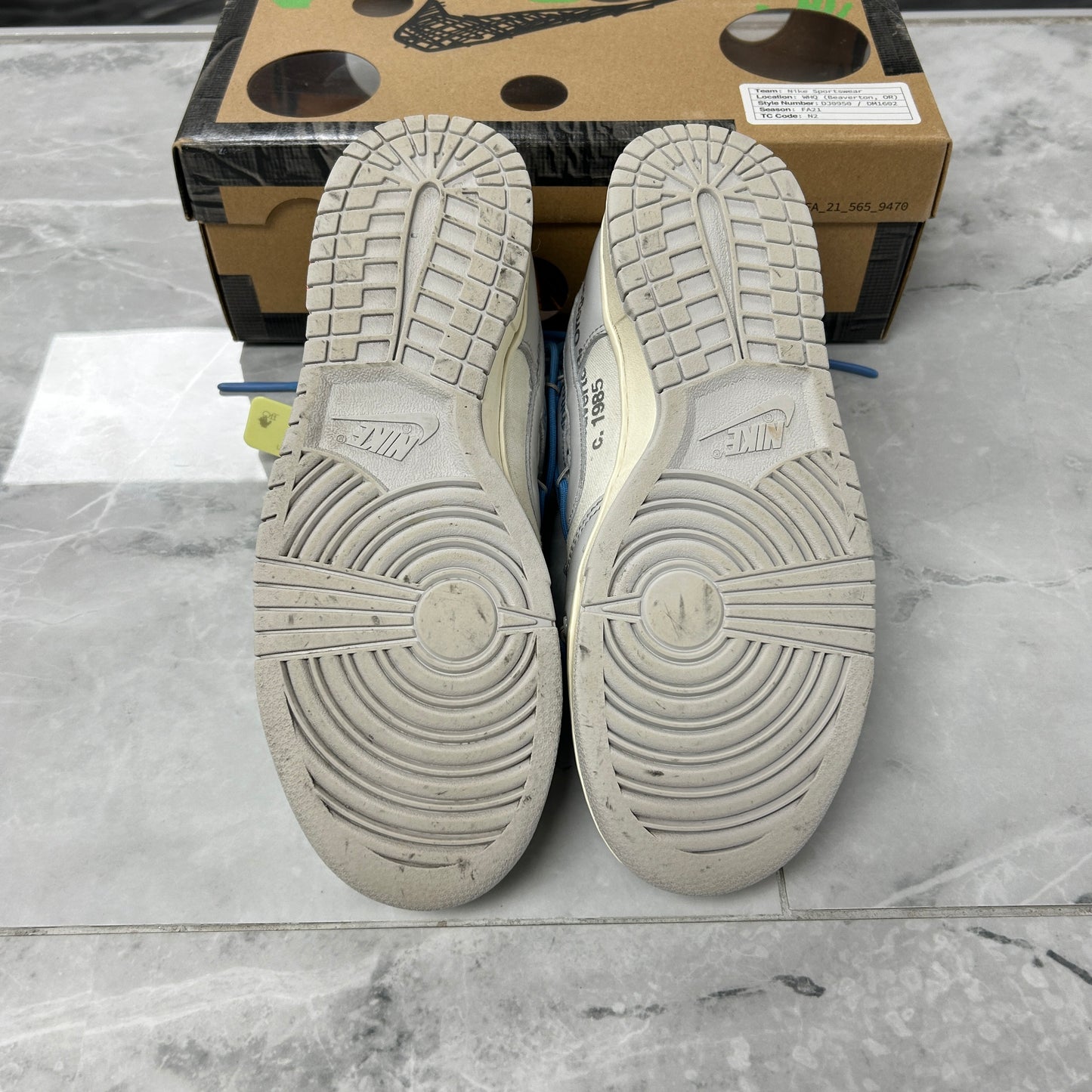 Nike Dunk Low Off-White Lot 5 (USED)