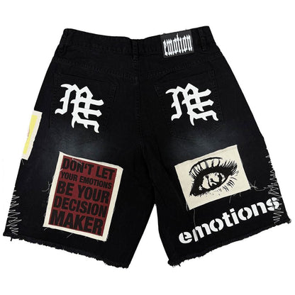Mixed Emotion Chaos Carpenter Shorts Black - view 2