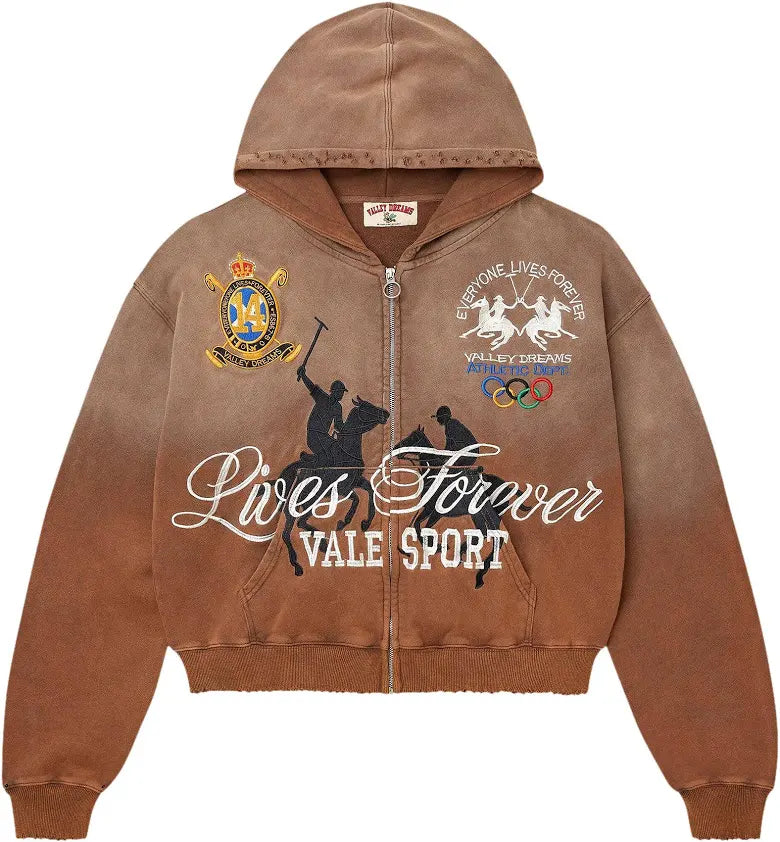 Vale Forever Vanderbilt Zip Up
Brown