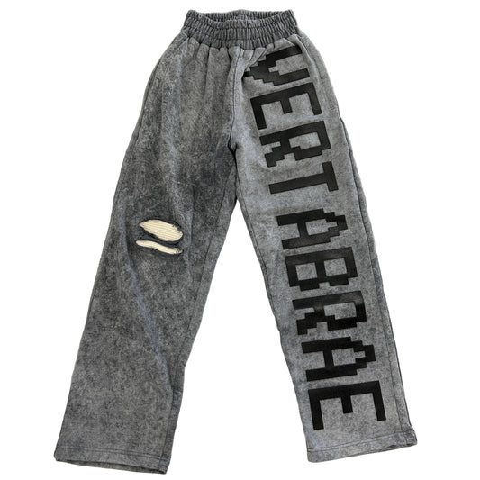 Vertabrae C-2 Ash Grey Black Sweatpants