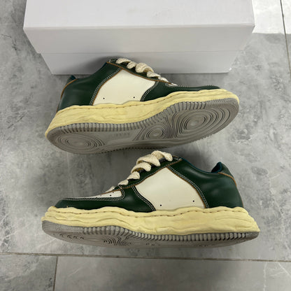Maison Mihara Yasuhiro Wayne OG Sole Vintage Leather Low Green White (USED)