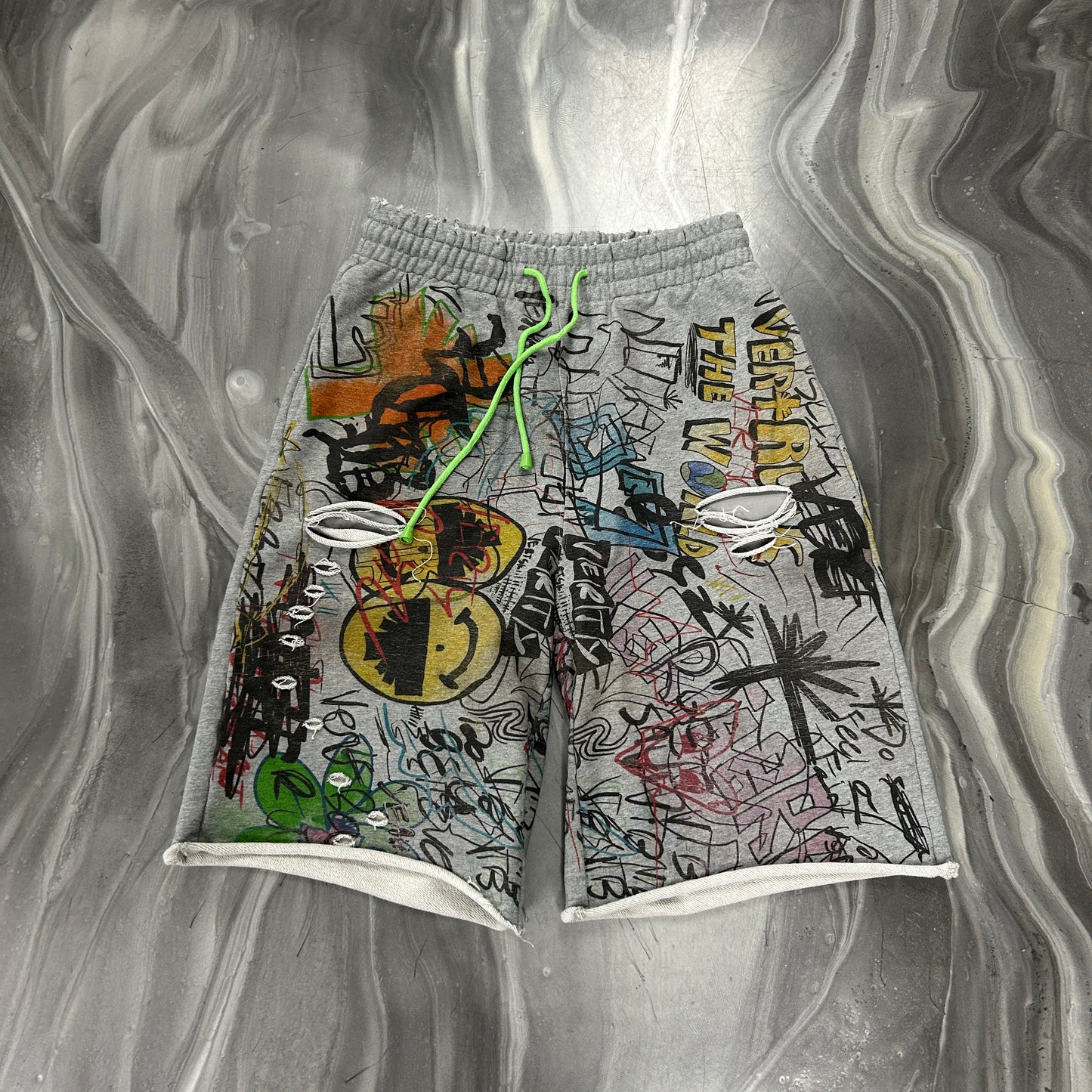 Vertabrae Detention Shorts Grey