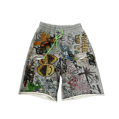 Vertabrae Detention Shorts Grey