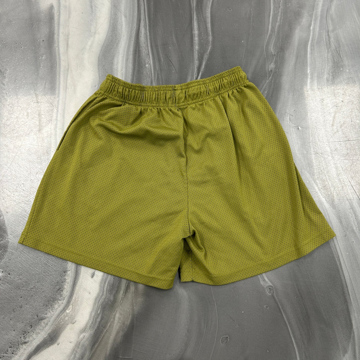 Eric Emanuel Green Lightning Bolt Mesh EE Shorts