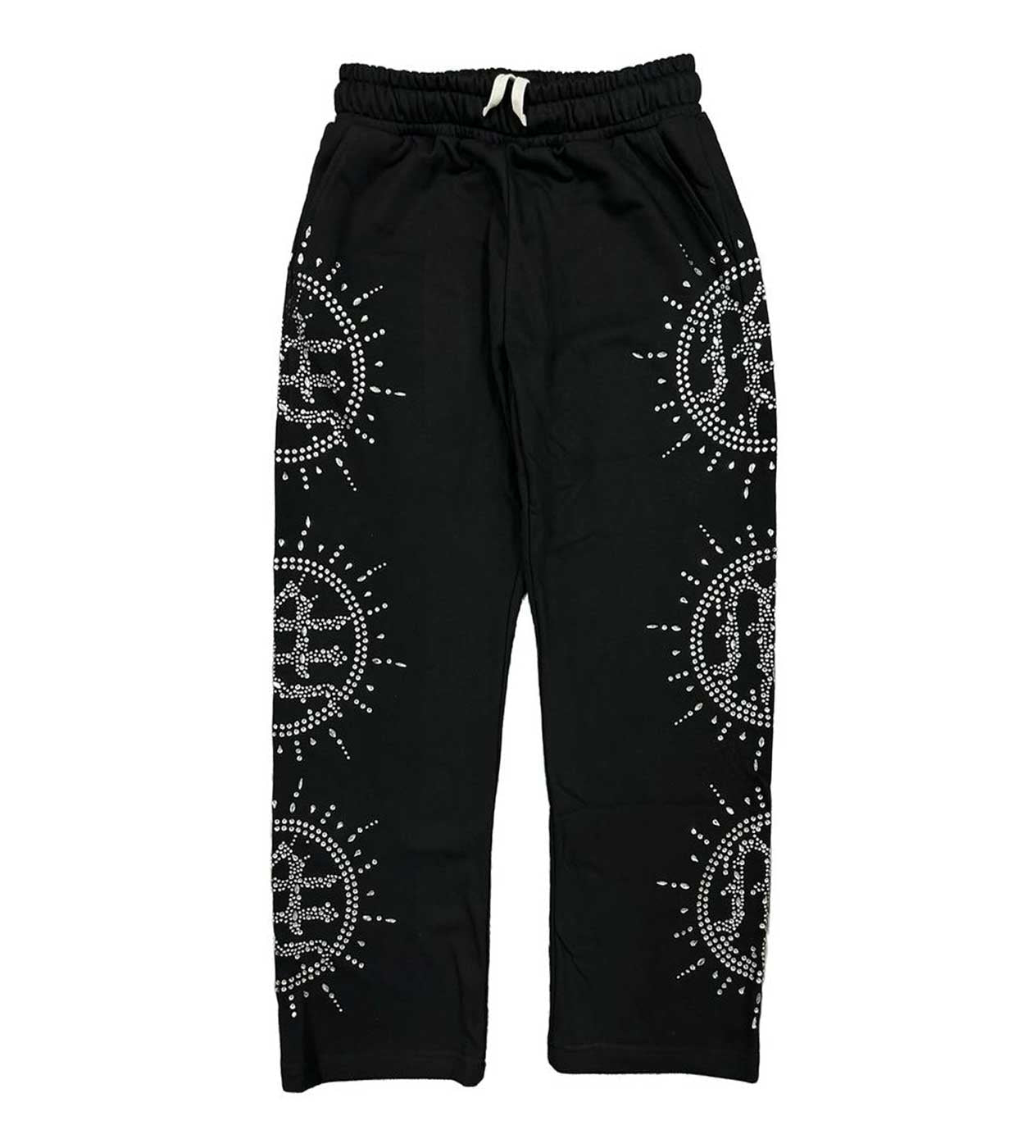 Mixed Emotion Eclipse Black Rhinestone Sweatpant
