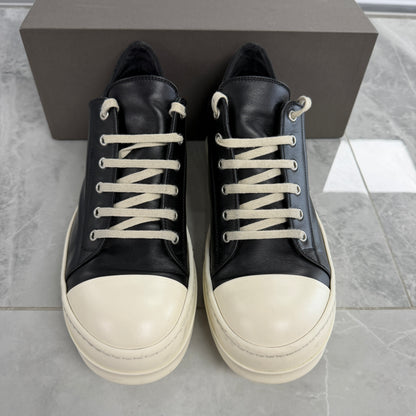 Rick Owens Ramones Low Sneaker Black Milk (USED)