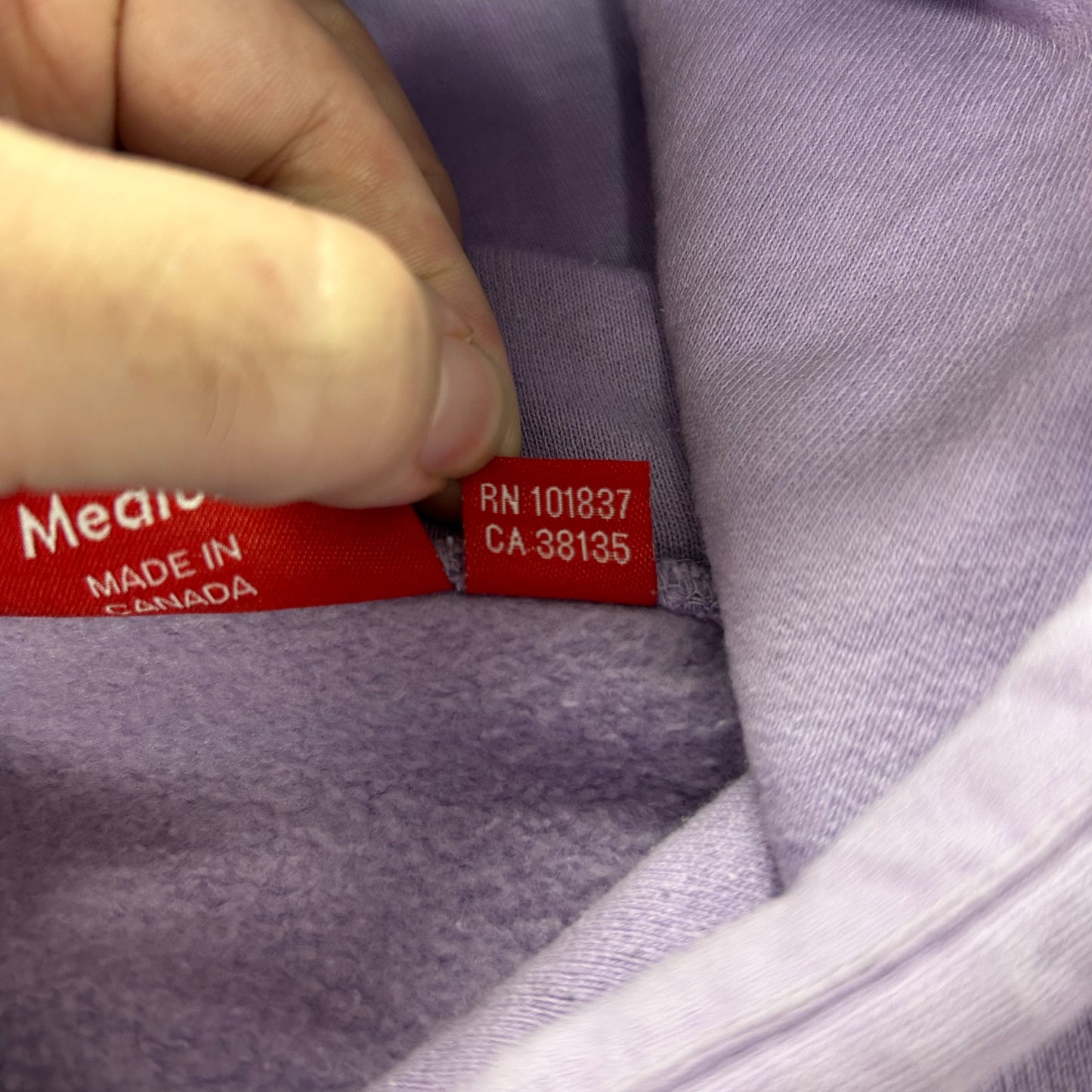 Supreme Script Hooded Sweatshirt Violet