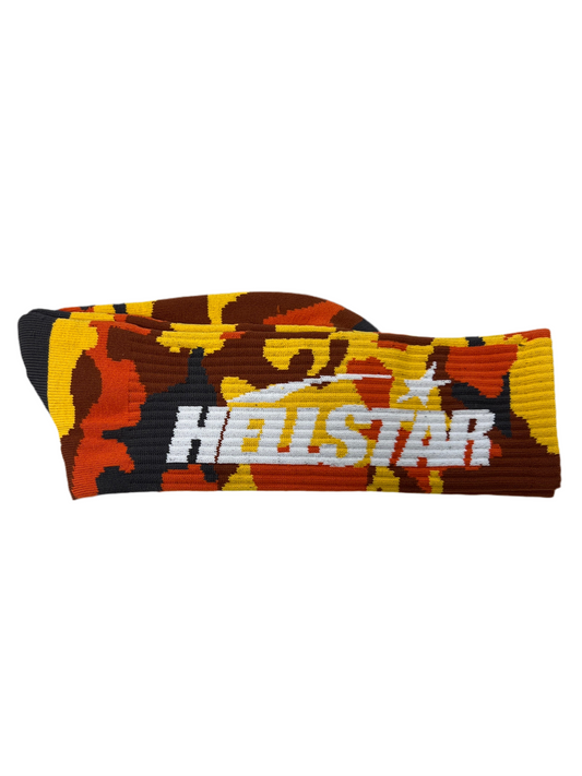 Hellstar Camo Orange/Yellow Socks (1 Pair)