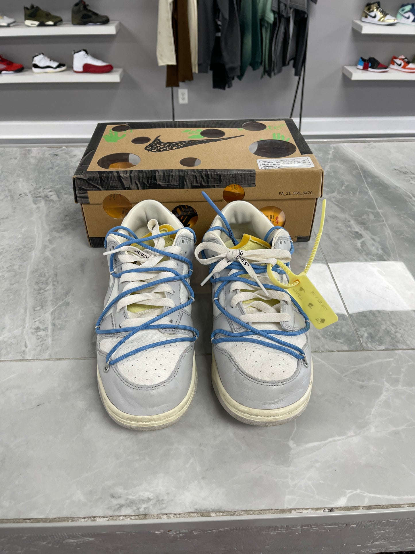 Nike Dunk Low Off-White Lot 5 (USED)