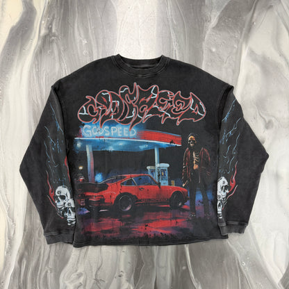 Godspeed Pit Stop L/S Thermal T-shirt
Black Wash