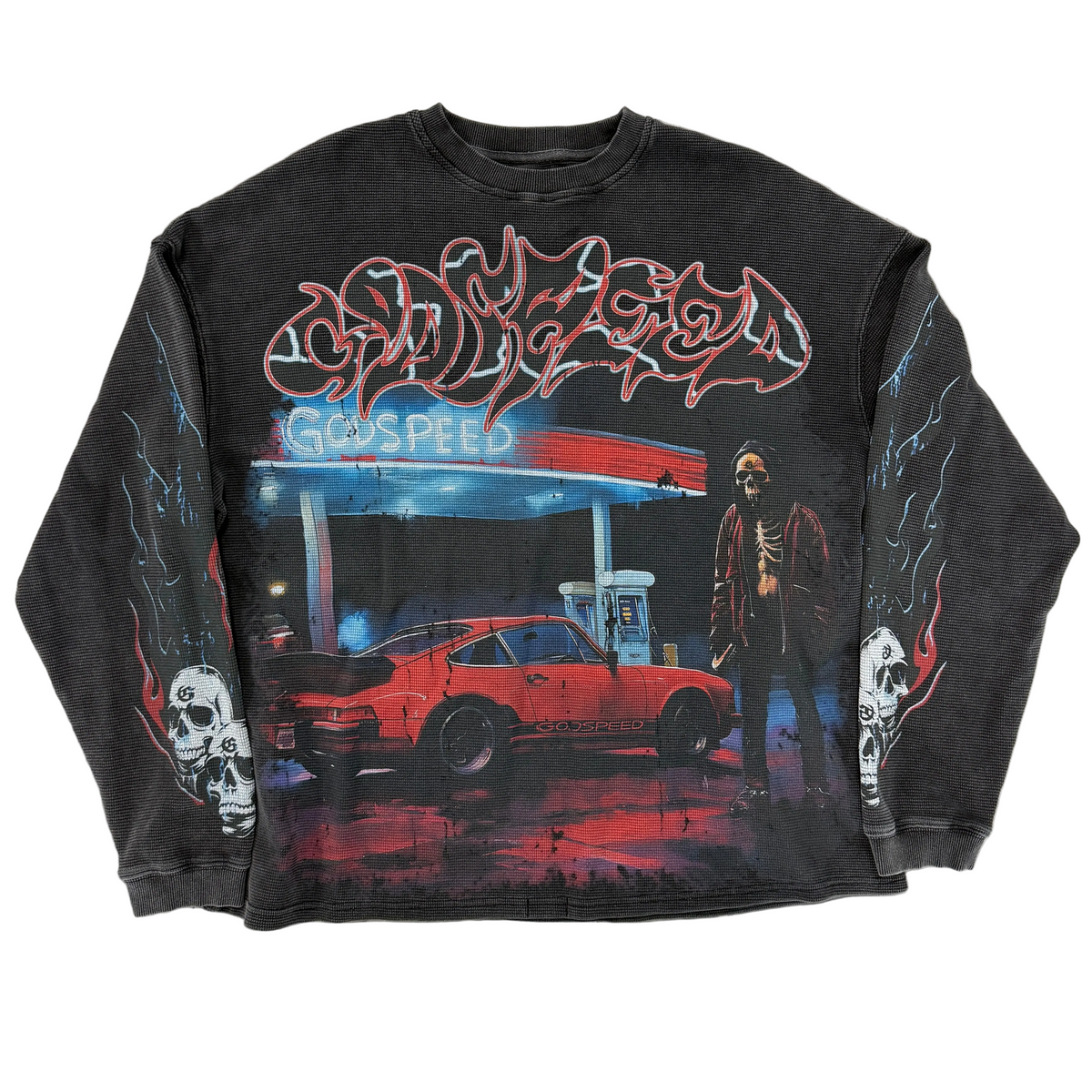 Godspeed Pit Stop L/S Thermal T-shirt
Black Wash