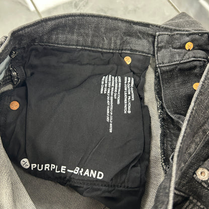 Purple Brand P002 Grey Wash Knee Rip