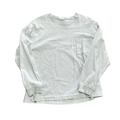 Kith Long Sleeve Logo Grey