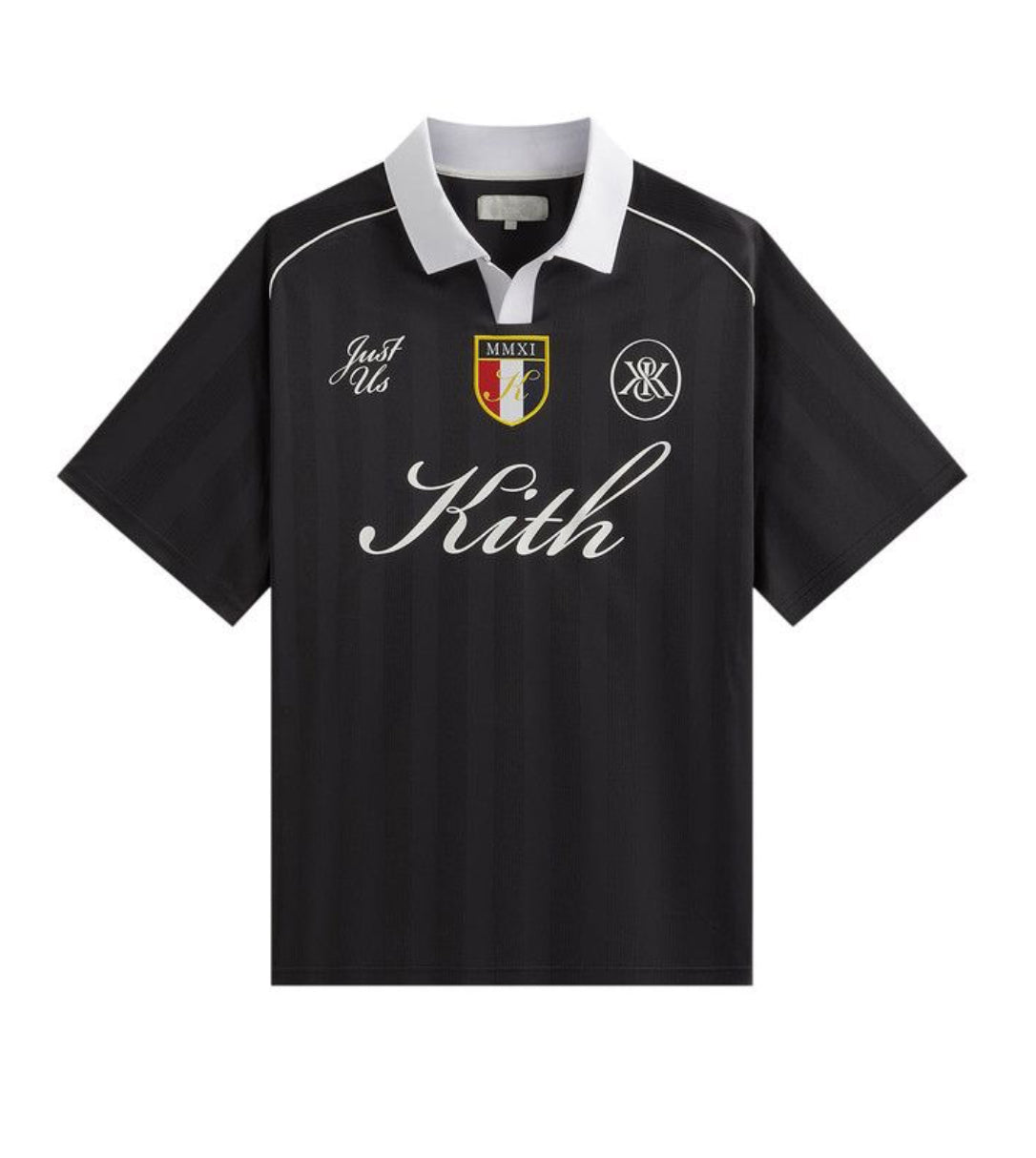 Kith Shadow Stripe Marcel Soccer Top Black