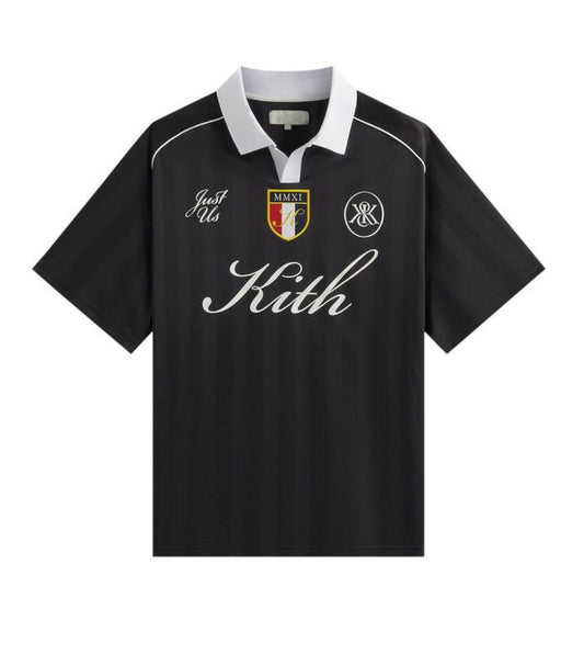 Kith Shadow Stripe Marcel Soccer Top Black