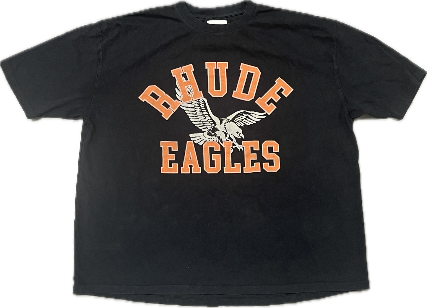 Rhude Vintage Black Eagles Tee