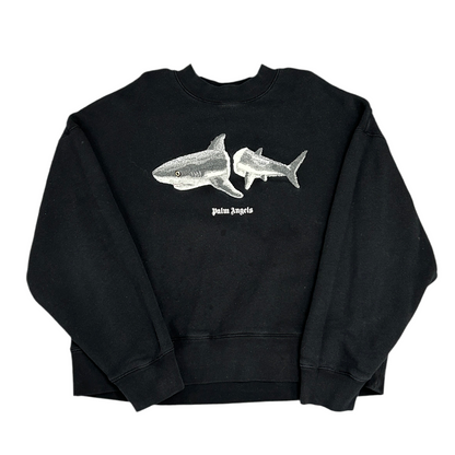Palm Angels Shark Crewneck Black