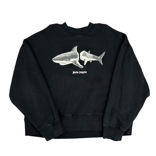 Palm Angels Shark Crewneck Black