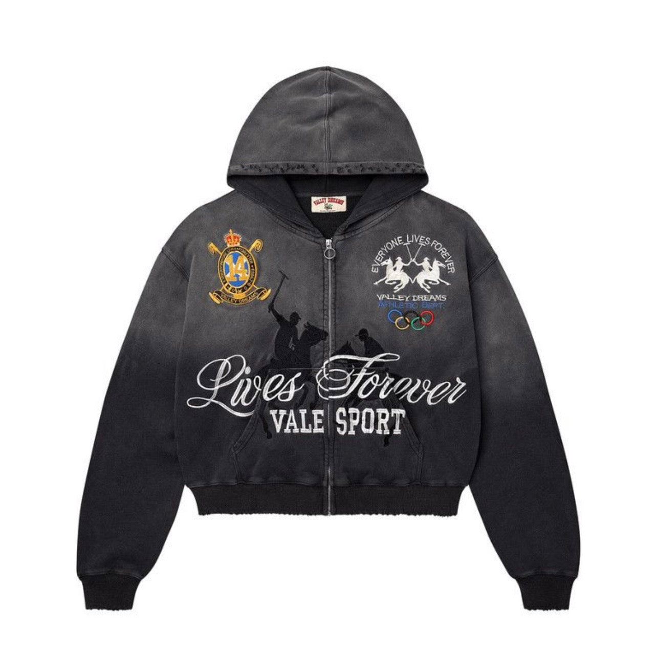 Vale Forever Rock Zip Up Black