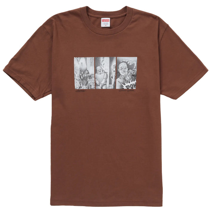 Supreme Mister Cartoon Pow Tee Brown