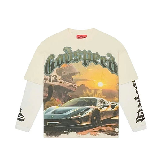 Godspeed Sunset Drift Layered Tee Bone