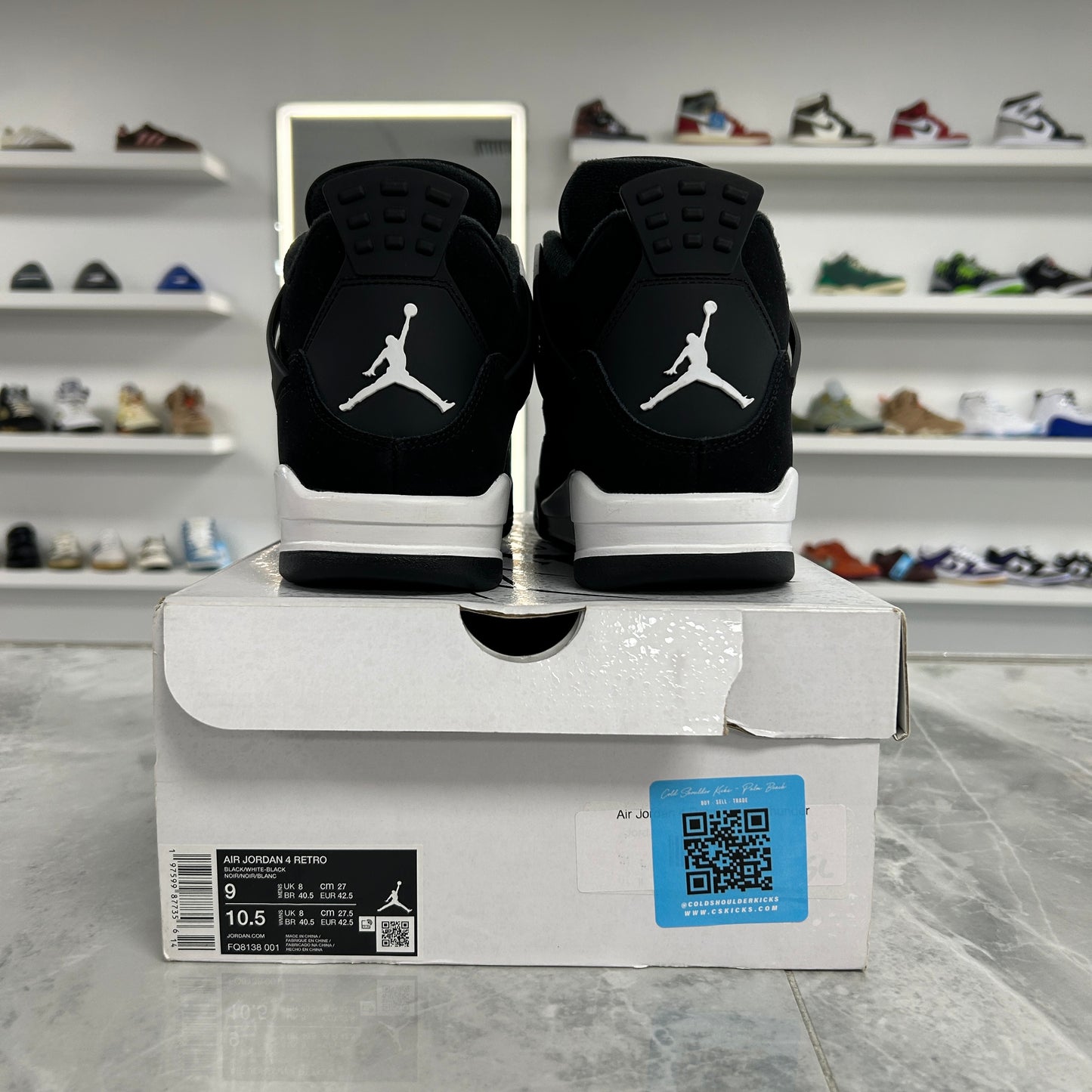 Air Jordan 4 Retro White Thunder (USED)