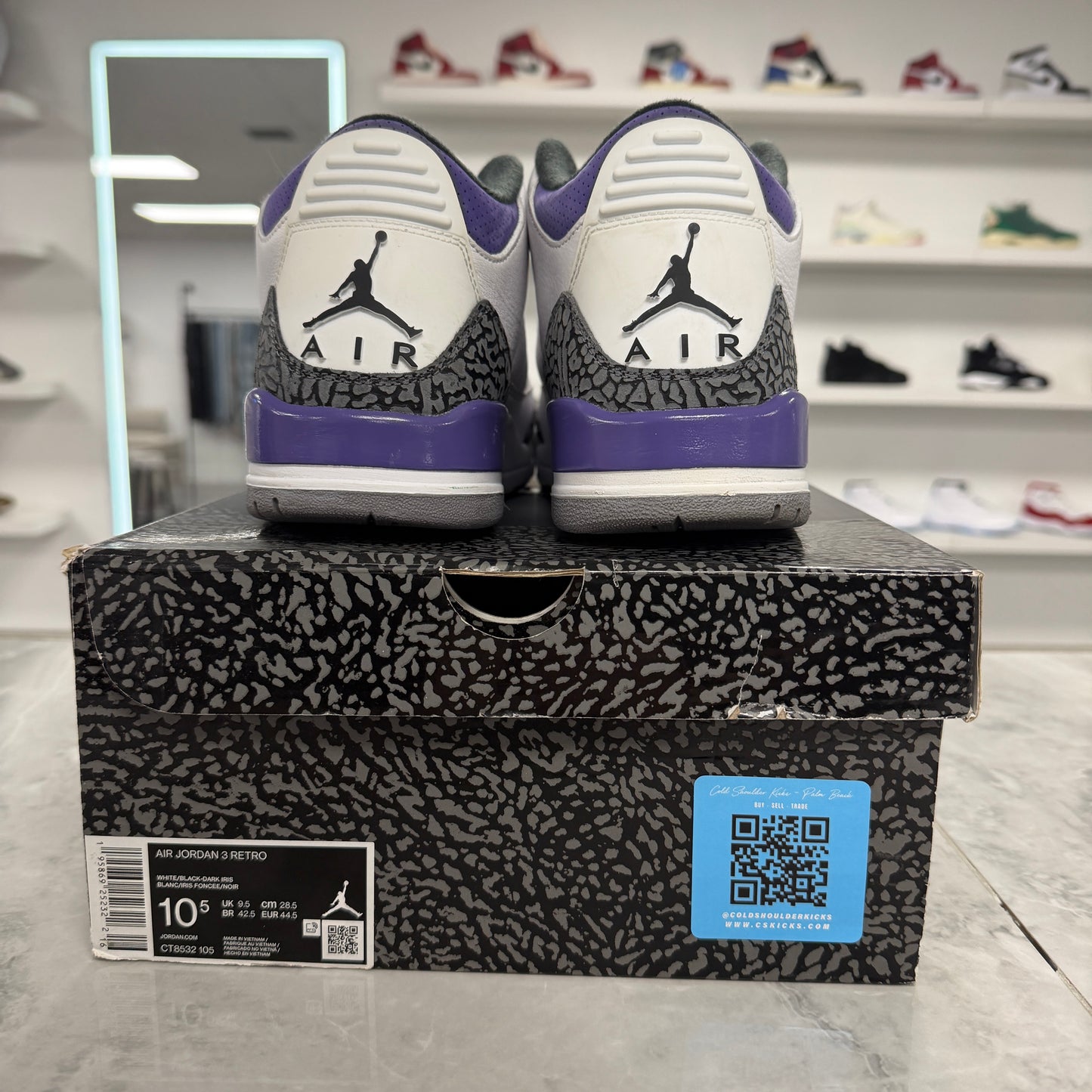 Jordan 3 Retro Dark Iris (USED)