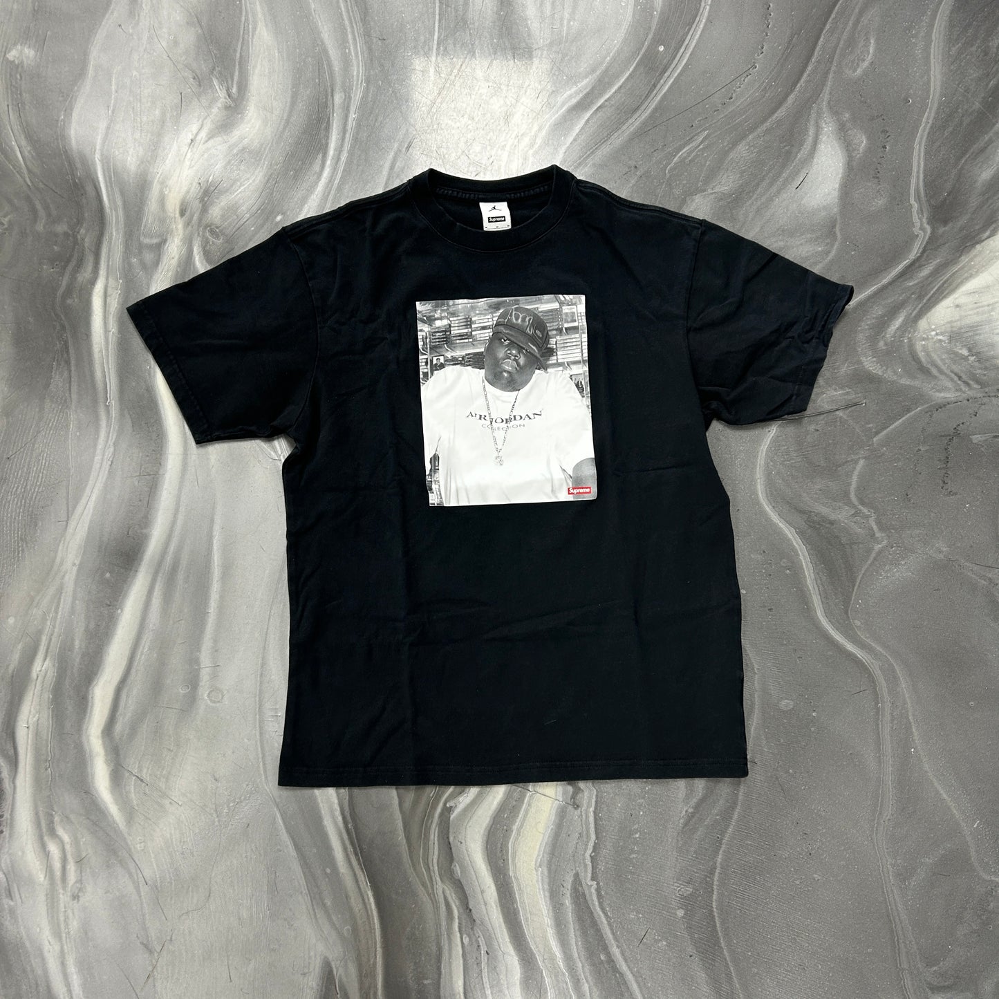 Supreme x Jordan Biggie Short-Sleeve Top Black