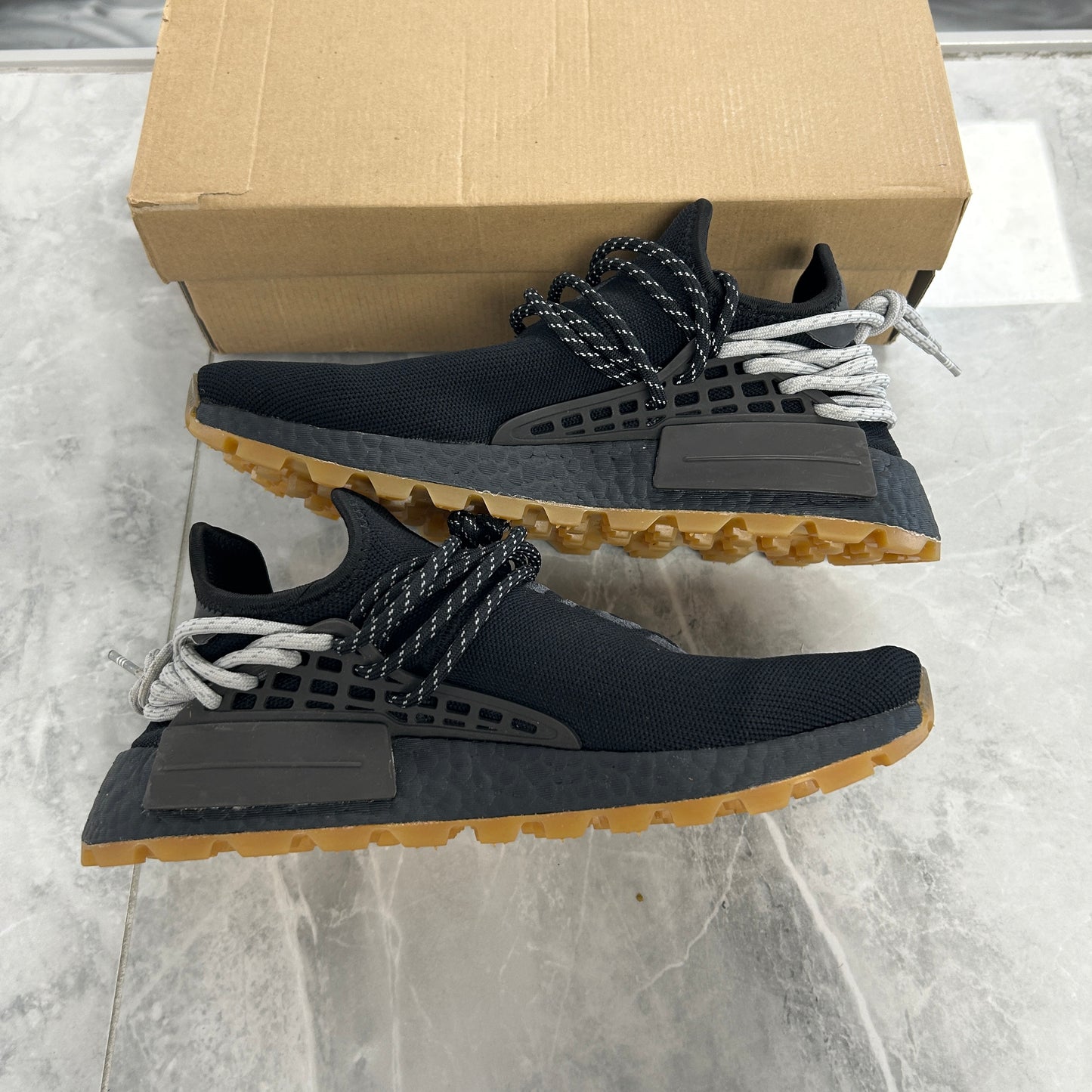Adidas NMD Hu Trail Pharrell Now Is Her Time Black (Used)(No Box)