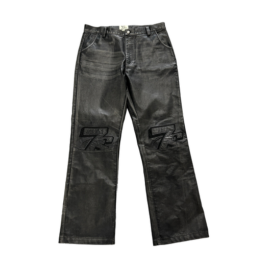 Triple Sevens Black Leather Pants