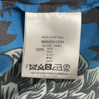 Givenchy Silk Printed Shirt Blue
