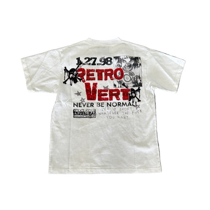 Retrovert Nurse Rhinestone Tee White