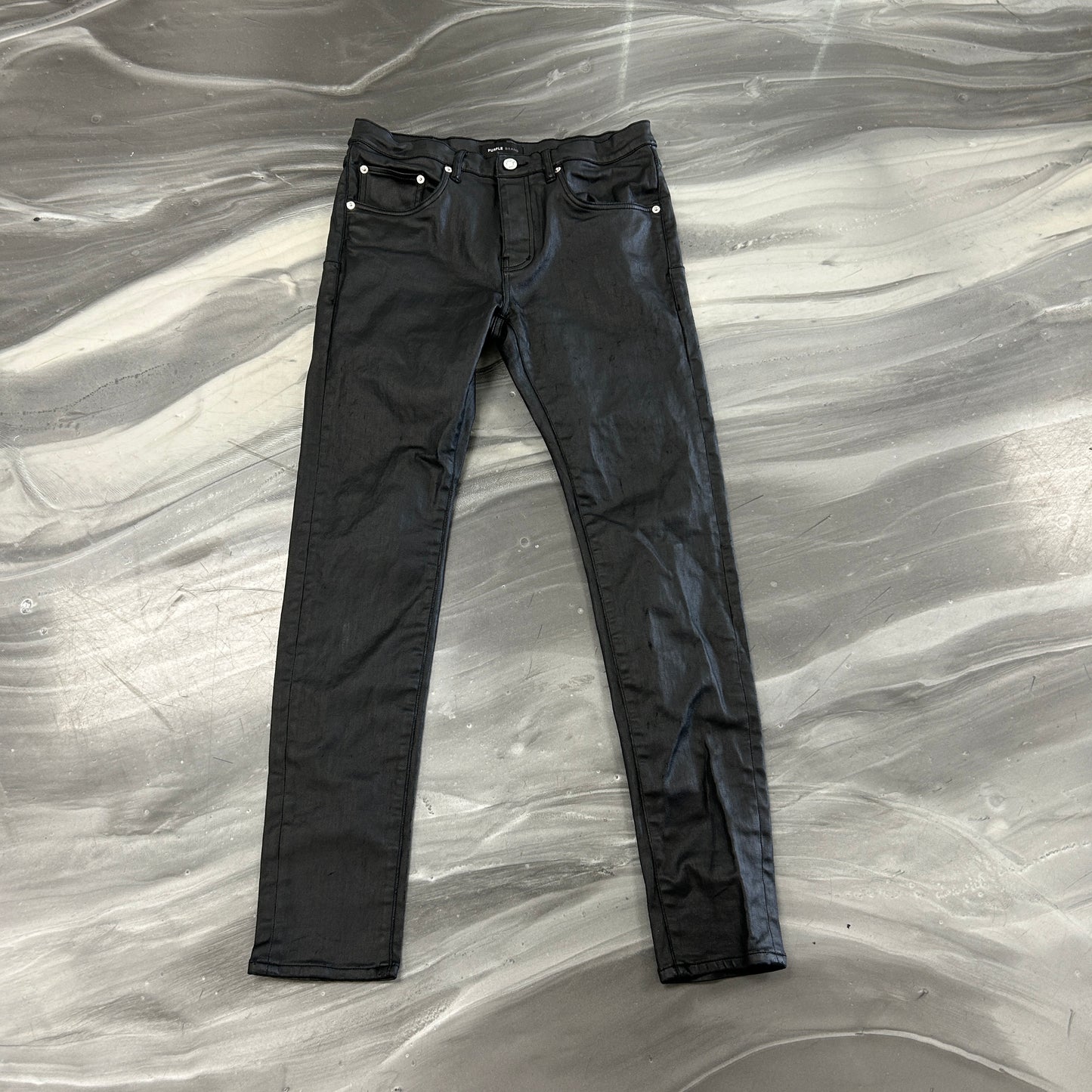 Purple Brand P001 Leather Skinny Pants