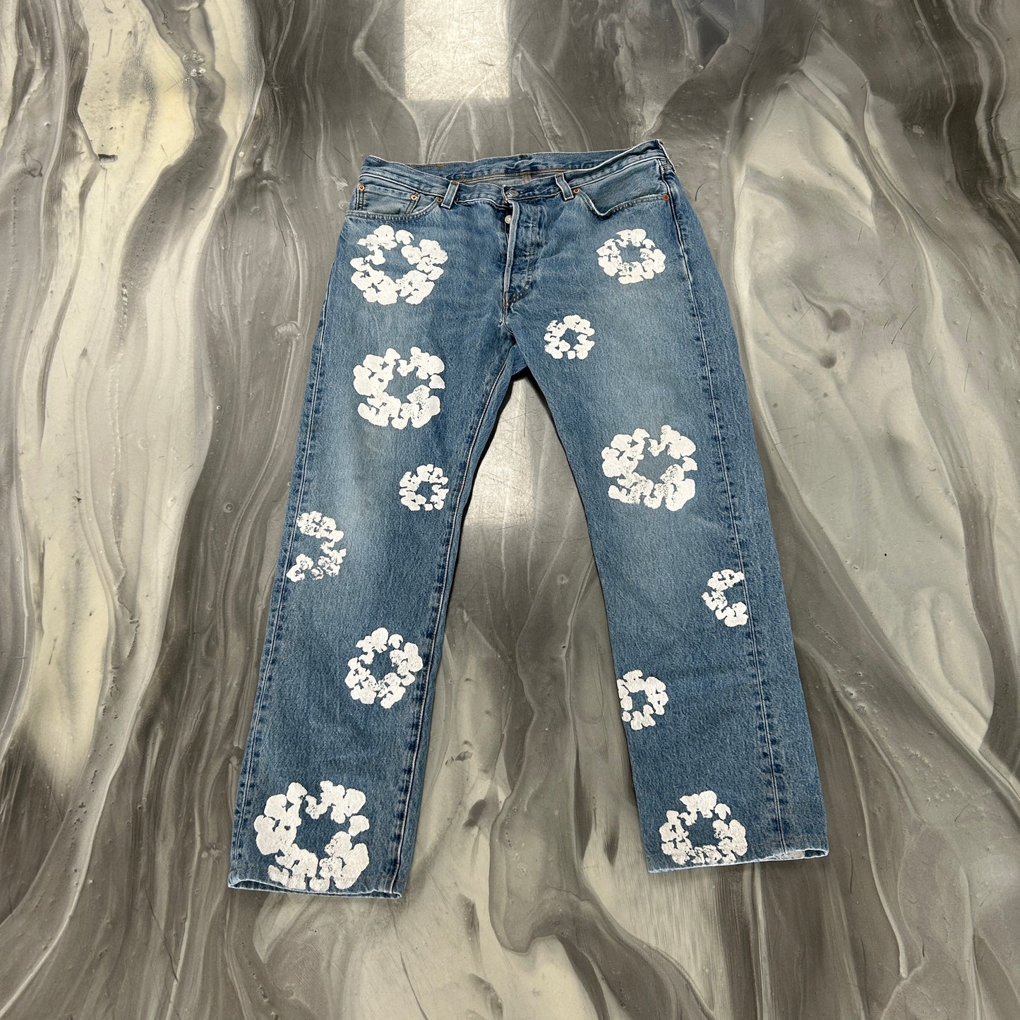 Denim Tears x Levi's Cotton Wreath Jean Light Wash