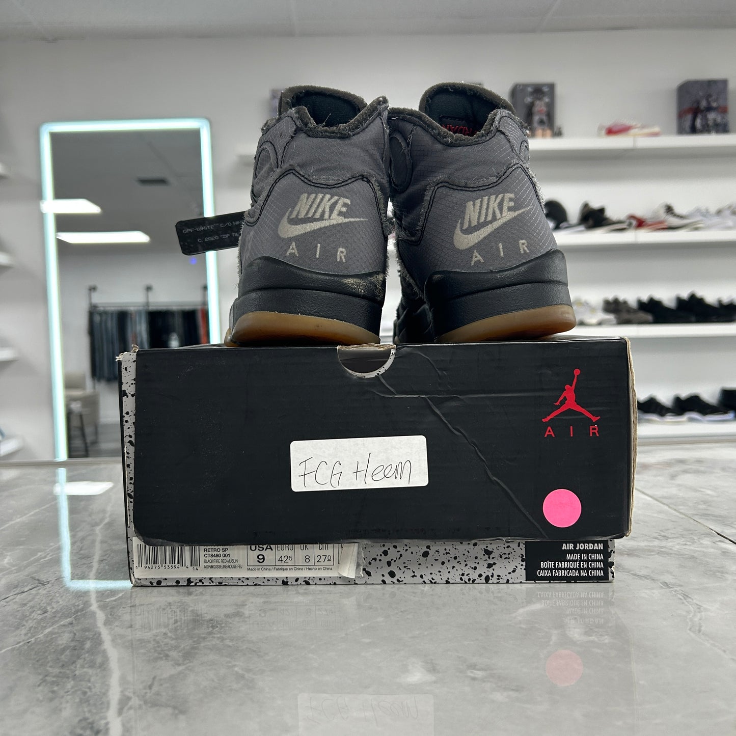 Jordan 5 Retro Off-White Black - view 7