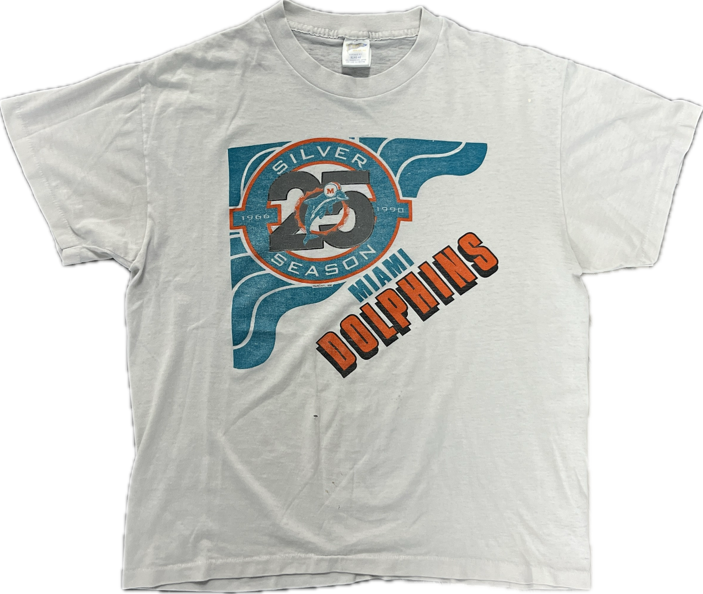 Vintage Dolphins Silver Season Tee