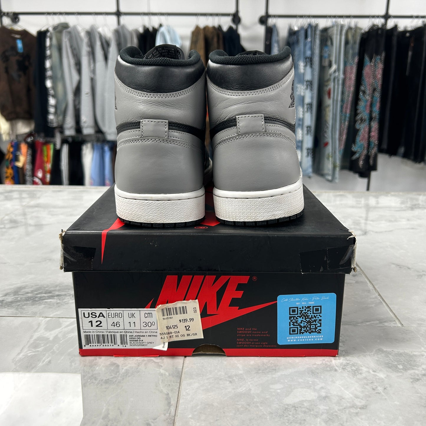 Jordan 1 High Retro Shadow (2013)(USED)