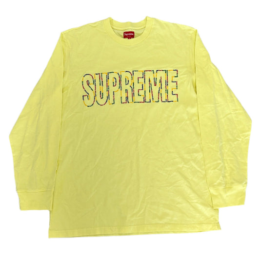 Supreme International Long Sleeve Tee Yellow