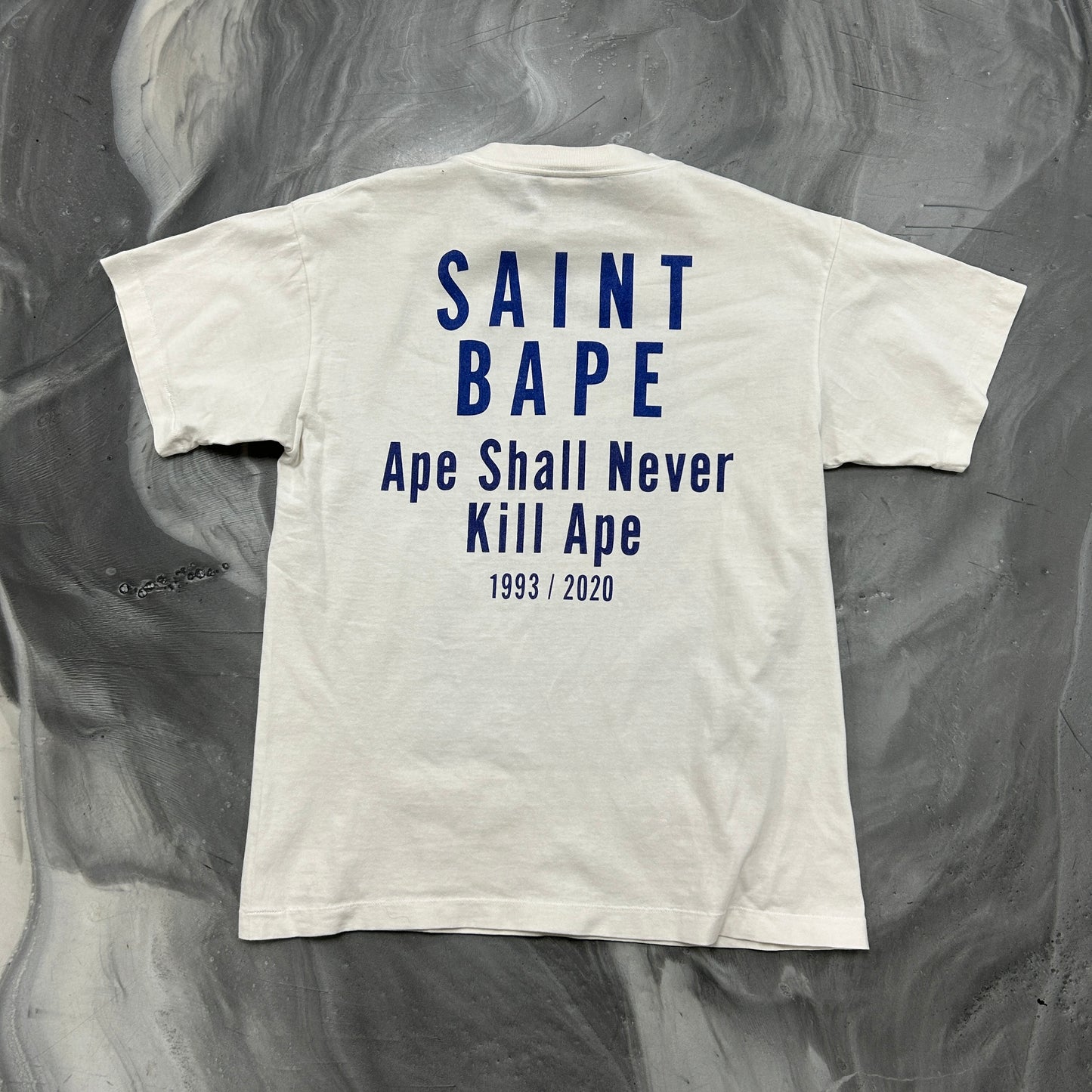BAPE x Saint MXXXXXX Skull Tee White