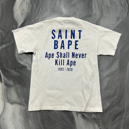 BAPE x Saint MXXXXXX Skull Tee White