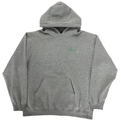 Stussy Y2K Vintage Logo Hoodie Grey