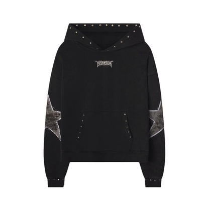 Vague Star Studded Hoodie Black