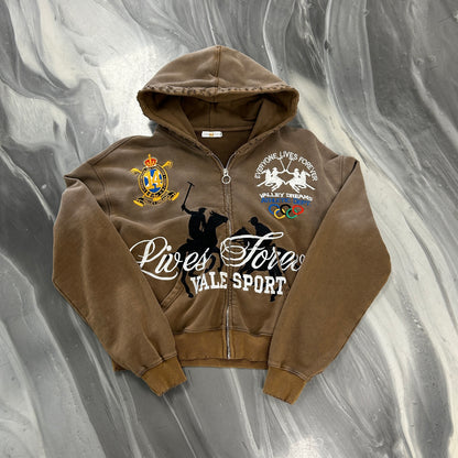 Vale Forever Vanderbilt Zip Up Brown